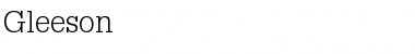 Download Gleeson Font Download Gleeson Font