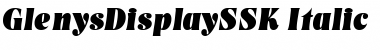 Download GlenysDisplaySSK Font Download GlenysDisplaySSK Font