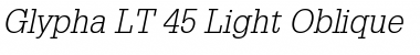Download Glypha LT Light Font Download Glypha LT Light Font