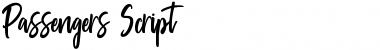Download Passengers Script Font Download Passengers Script Font