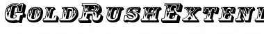 Download GoldRushExtended Font Download GoldRushExtended Font