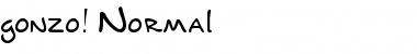 Download gonzo! Font Download gonzo! Font