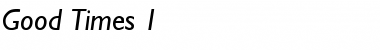 Download Good Times 1 Font Download Good Times 1 Font