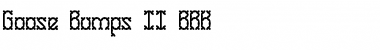 Download Goose Bumps II BRK Font Download Goose Bumps II BRK Font