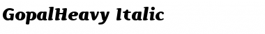 Download GopalHeavy Italic Font Download GopalHeavy Italic Font