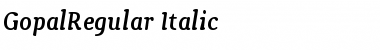 Download GopalRegular Italic Font Download GopalRegular Italic Font