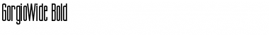Download GorgioWide Font Download GorgioWide Font