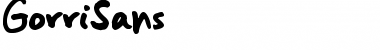 Download GorriSans Font Download GorriSans Font