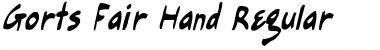 Download Gort's Fair Hand Regular Font Download Gort's Fair Hand Regular Font