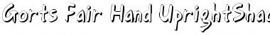 Download Gort's Fair Hand UprightShadow Font Download Gort's Fair Hand UprightShadow Font