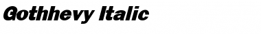 Download Gothhevy-Italic Font Download Gothhevy-Italic Font