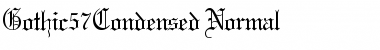 Download Gothic57Condensed Font Download Gothic57Condensed Font