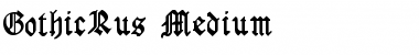 Download GothicRus Font Download GothicRus Font
