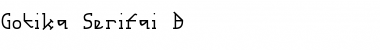 Download Gotika Serifai B Font Download Gotika Serifai B Font