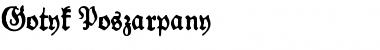 Download Gotyk Poszarpany Font Download Gotyk Poszarpany Font