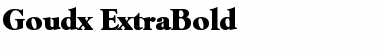 Download Goudx-ExtraBold Font Download Goudx-ExtraBold Font