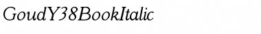 Download GoudY38BookItalic Font Download GoudY38BookItalic Font