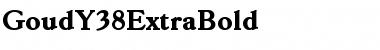 Download GoudY38ExtraBold Font Download GoudY38ExtraBold Font