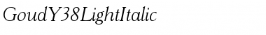 Download GoudY38LightItalic Font Download GoudY38LightItalic Font