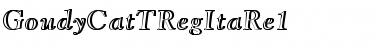 Download GoudyCatTRegItaRe1 Font Download GoudyCatTRegItaRe1 Font