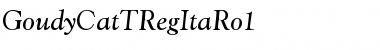 Download GoudyCatTRegItaRo1 Font Download GoudyCatTRegItaRo1 Font