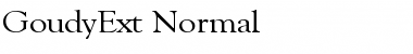 Download GoudyExt-Normal Font Download GoudyExt-Normal Font