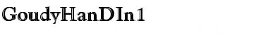 Download GoudyHanDIn1 Font Download GoudyHanDIn1 Font