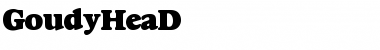 Download GoudyHeaD Font Download GoudyHeaD Font