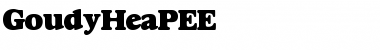Download GoudyHeaPEE Font Download GoudyHeaPEE Font