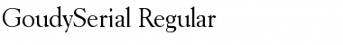 GoudySerial Font