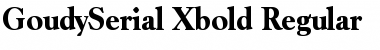 Download GoudySerial-Xbold Font Download GoudySerial-Xbold Font