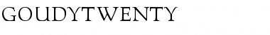 Download GoudyTwenty Font Download GoudyTwenty Font