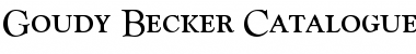 Download Goudy Becker Catalogue Discaps Font Download Goudy Becker Catalogue Discaps Font