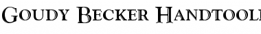 Download Goudy Becker Handtooled Discaps Font Download Goudy Becker Handtooled Discaps Font