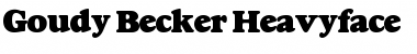 Download Goudy Becker Heavyface Font Download Goudy Becker Heavyface Font