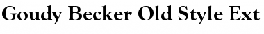 Download Goudy Becker Old Style Ext Bold Font Download Goudy Becker Old Style Ext Bold Font