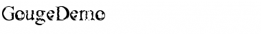 Download GougeDemo Font Download GougeDemo Font