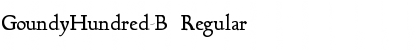 Download GoundyHundred-B Font Download GoundyHundred-B Font