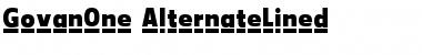 Download GovanOne-AlternateLined Font Download GovanOne-AlternateLined Font