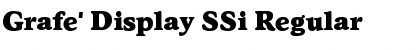 Download Grafe' Display SSi Font Download Grafe' Display SSi Font