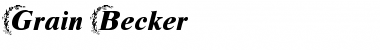 Download Grain Becker Font Download Grain Becker Font