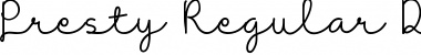 Download Presty Regular Font Download Presty Regular Font
