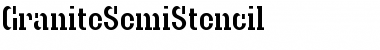 Download GraniteSemiStencil Font Download GraniteSemiStencil Font