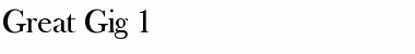 Download Great Gig 1 Font Download Great Gig 1 Font