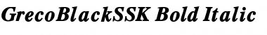 Download GrecoBlackSSK Font Download GrecoBlackSSK Font