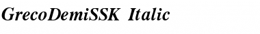 Download GrecoDemiSSK Font Download GrecoDemiSSK Font