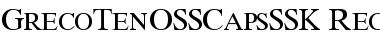 Download GrecoTenOSSCapsSSK Font Download GrecoTenOSSCapsSSK Font