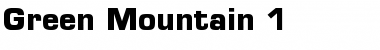 Download Green Mountain 1 Font Download Green Mountain 1 Font