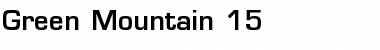 Download Green Mountain 15 Font Download Green Mountain 15 Font