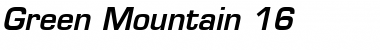 Download Green Mountain 16 Font Download Green Mountain 16 Font
